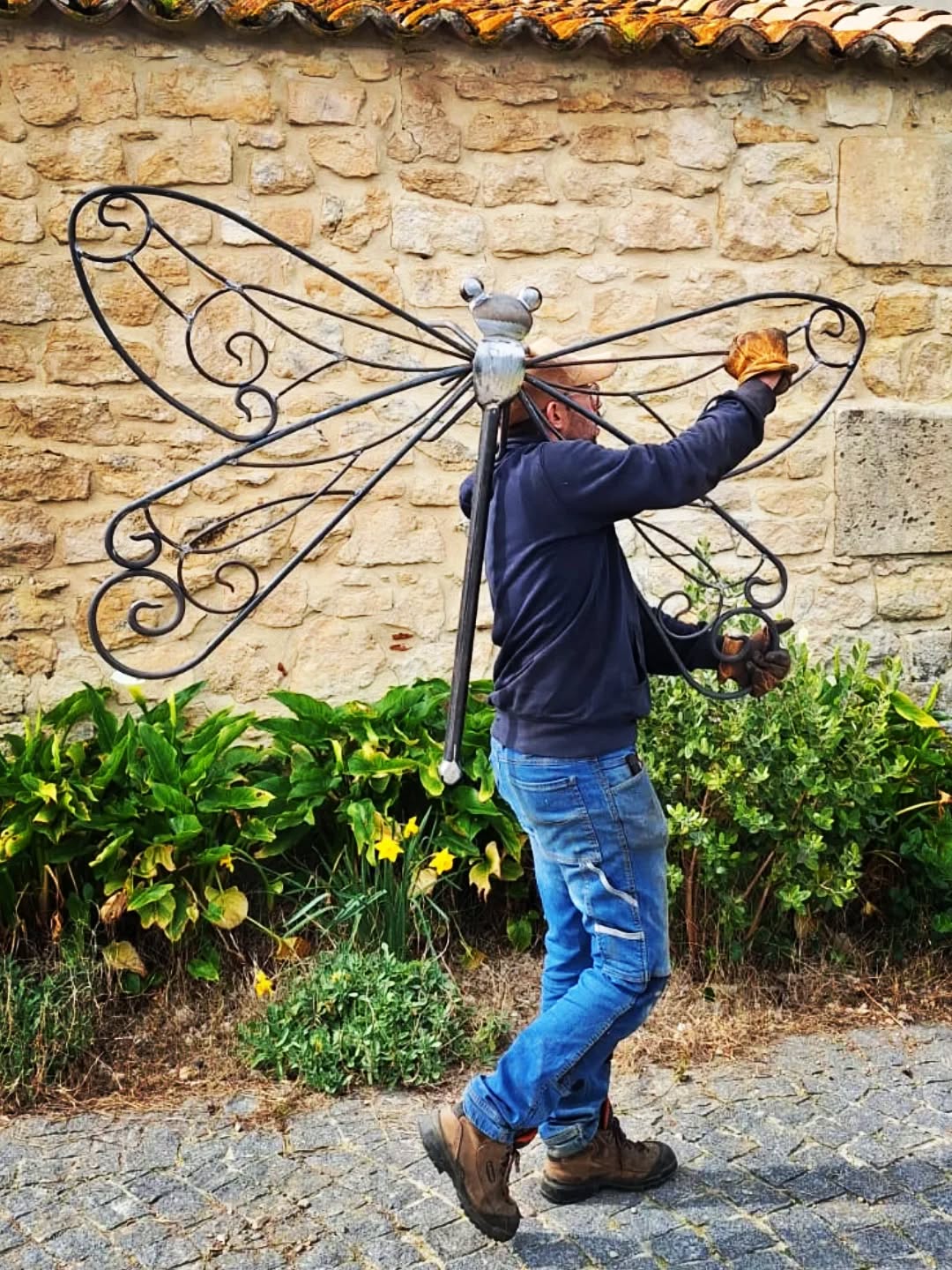 Photo by LaFine Métallerie on March 06, 2026. May be an image of dragonfly and text.