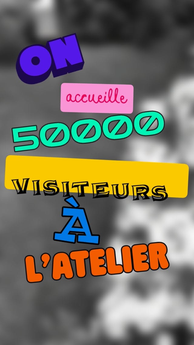 Video by LaFine Métallerie on May 20, 2026. May be a graphic of poster, magazine and text that says 'ON accueille 50000 VISITEURS À L'ATELIER'.